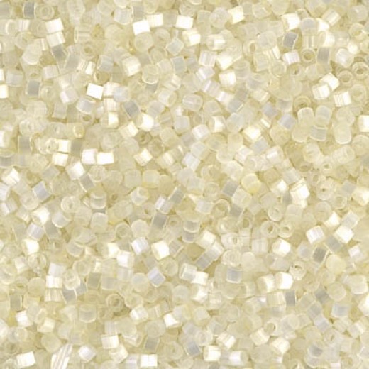 DB0672 Ivory Silk Satin, Size 11/0 Miyuki Delica Beads, 5.2 g approx.