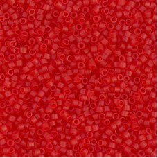 DB0745 Red-Orange Matte Transparent, Size 11/0 Miyuki Delica Beads, 5.2 g approx...