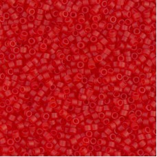 DB0745 Red-Orange Matte Transparent, Size 11/0 Miyuki Delica Beads, 5.2 g approx...