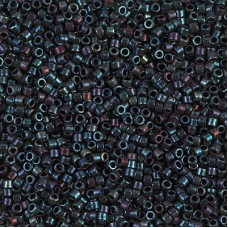DB1003 Metallic Midnight Blue-Gold Iris, Size 11/0 Miyuki Delica Beads, 5.2 g ap...