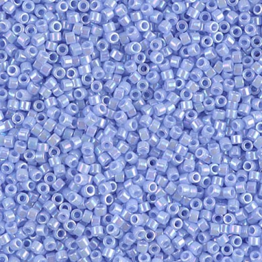 DB1577 Agate Blue Opaque AB, Size 11/0 Miyuki Miyuki Delica Beads, 5.2g approx.