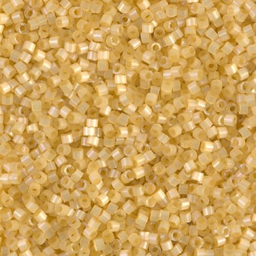 DB1801 Light Apricot Dyed Satin Silk, Size 11/0 Miyuki Delica Beads, wholesale pack of 50g approx.