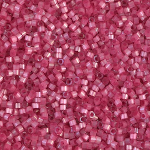 DB1807 Rose Dyed Satin Silk, Size 11/0 Miyuki Delica Beads, 5.2 g approx.