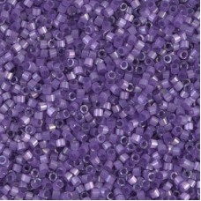 DB1809 Lilac Dyed Satin Silk, Size 11/0 Miyuki Delica Beads, 5.2 g approx.