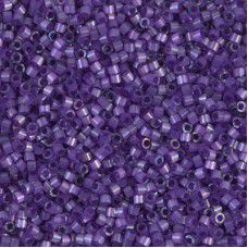 DB1810 Purple Dyed Satin Silk, Size 11/0 Delicas, wholesale pack of 50g approx.