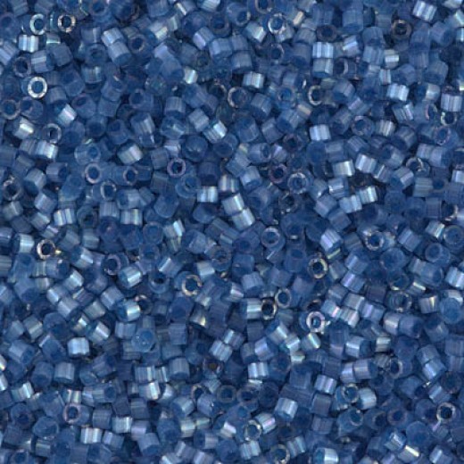 DB1811 Dusk Blue Dyed Satin Silk, Size 11/0 Miyuki Delica Beads, wholesale pack of 50g approx.