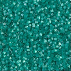 DB1813 Aqua Green Dyed Satin Silk, Size 11/0 Miyuki Delica Beads, 5.2 g approx.