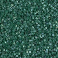 DB1814 Emerald Dyed Satin Silk, Size 11/0 Miyuki Delica Beads, 5.2 g approx.