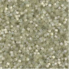 DB1815 Pale Lime Dyed Satin Silk, Size 11/0 Miyuki Delica Beads, 5.2 g approx.