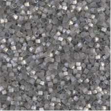 DB1817 Smoke Grey Dyed Satin Silk, Size 11/0 Miyuki Delica Beads, 5.2 g approx.
