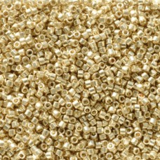 DB2501 Pale Gold Galvanised Duracoat, size 11/0 Miyuki Miyuki Delica Beads, 5.2g...