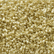 DB2502 Yellow Galvanised Duracoat, size 11/0 Miyuki Miyuki Delica Beads, 5.2g ap...