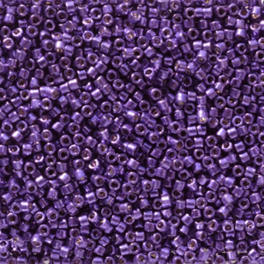 DB2510 Lilac Night Galvanised Duracoat, size 11/0 Miyuki Miyuki Delica Beads, 5.2g approx.