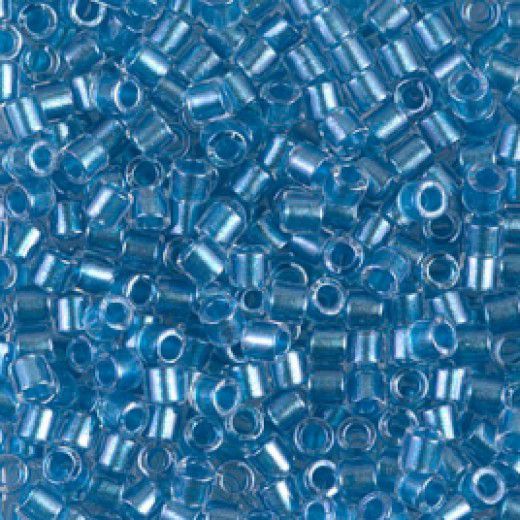 DBL0905 Sparkling Aqua Lined Crystal, Bulk Bag Approx. 50gr, Size 8/0 Miyuki Delica Beads, Colour Code 0905