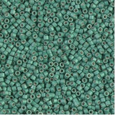 DB1171 Galvanized Matte Dark Mint, Size 11/0 Miyuki Delica Beads, 5.2g approx.