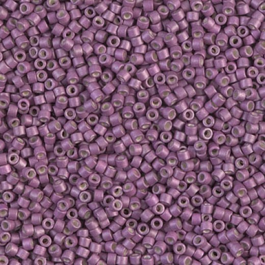 DB1173 Galvanized Matte Magenta, Size 11/0 Miyuki Delica Beads, 50g Wholesale Pack