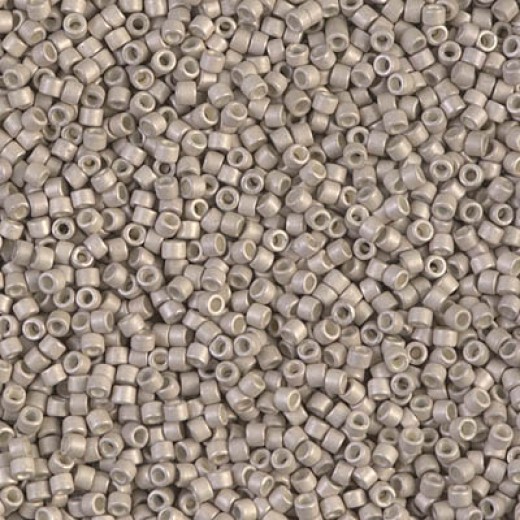 DB1176 Galvanized Matte Ash Grey, Size 11/0 Miyuki Delica Beads, 50g Wholesale Pack