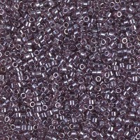 DB1224 Transparent Mauve Luster, Size 11/0 Miyuki Delica Beads, 5.2g approx.