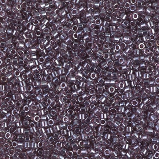 DB1224 Transparent Mauve Luster, Size 11/0 Miyuki Delica Beads, 50g Wholesale Pack