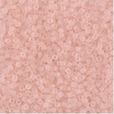 DB1263 Matte Transparent Pink Mist, Size 11/0 Miyuki Delica Beads, 5.2g approx.