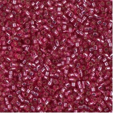 DB1341 Dyed Silver Lined Medium Rose, Size 11/0 Miyuki Delica Beads, 5.2g approx...