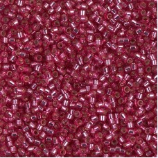 DB1341 Dyed Silver Lined Medium Rose, Size 11/0 Miyuki Delica Beads, 50g Wholesale Pack