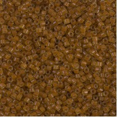 DB1391 Mustard Lined Amber, Size 11/0 Miyuki Delica Beads, 50g Wholesale Pack