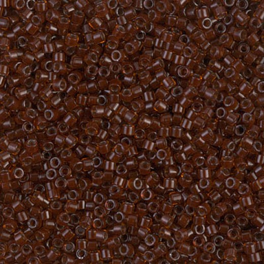 DB1392 Dark Topaz Lined Rootbeer, Size 11/0 Miyuki Delica Beads, 50g Wholesale Pack