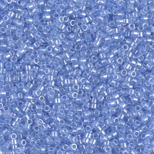 DB1475 Transparent Pale Sky Blue Luster, Size 11/0 Miyuki Delica Beads, 50g Wholesale Pack