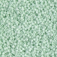 DB1516 Matted Opaque Light Mint, Size 11/0 Miyuki Delica Beads, 50g Wholesale Pack