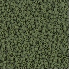 DB1585 Matted Opaque Avocado, Size 11/0 Miyuki Delica Beads, 50g Wholesale Pack