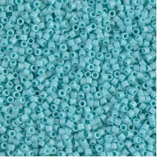 DB1595 Matted Opaque Sea Opal AB, Size 11/0 Miyuki Delica Beads, 5.2g approx.