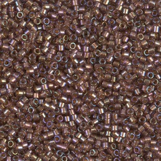 DB1759 Sparkling Beige Lined Amethyst AB, Size 11/0 Miyuki Delica Beads, 50g Wholesale Pack