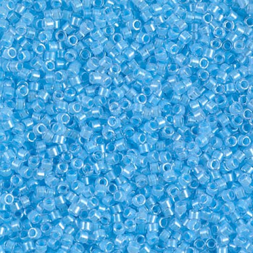 DB2039 Luminous Ocean Blue, Size 11/0 Miyuki Delica Beads, 5.2g approx.