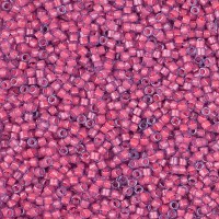 DB2048 Luminous Pink Taffy, Size 11/0 Miyuki Delica Beads, 5.2g approx.