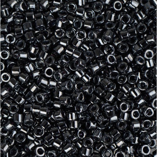 DBM0001 Gunmetal, Size 10/0  Miyuki Delica Beads, Colour code -1 - Approx. 5.2g