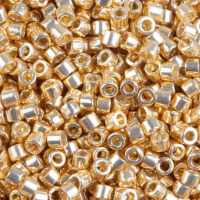 DBL0031 24Kt Gold, Approx 3.3g, Size 8/0 Miyuki Delica Beads, Colour Code 0031