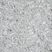 DB0050 Crystal Luster, Size 11/0 Miyuki Delica Beads, 5.2g approx.