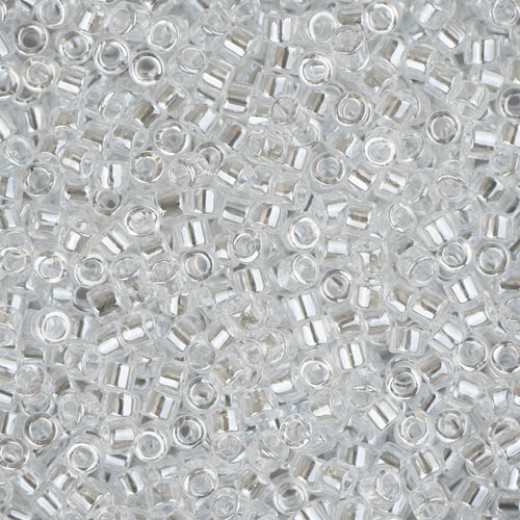 DB0050 Crystal Luster, Size 11/0 Miyuki Delica Beads, 50gm bag