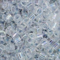 DB0051 Crystal AB, Size 11/0 Miyuki Delica Beads, 5.2g approx.