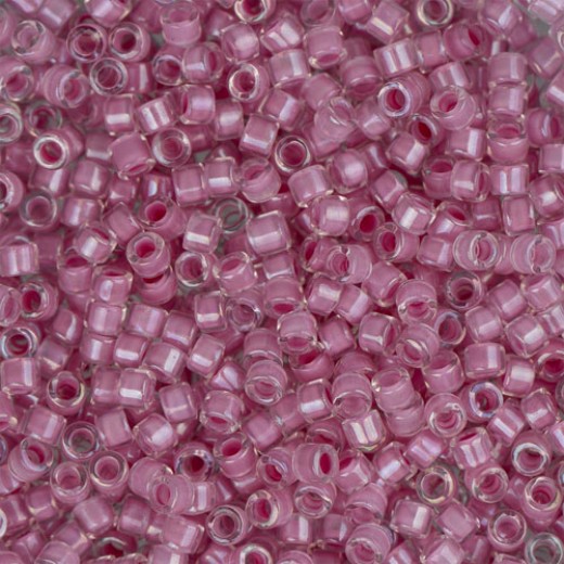 DB0072 Pale Lilac AB Lined-Dyed, Size 11/0 Miyuki Delica Beads, 5.2g approx.