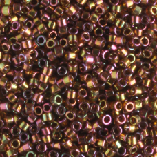 DB0126 Pink AB Gold Luster, Size 11/0 Miyuki Delica Beads, 5.2g approx.