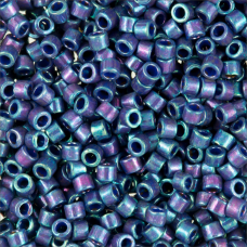 DB0135 Purple AB Gold Luster, Size 11/0 Miyuki Delica Beads, 5.2g approx.