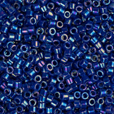 DB0165B Cobalt Blue AB, Size 11/0 Miyuki Delica Beads, 50gm bag