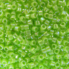 DB0169 Chartreuse AB, Size 11/0 Miyuki Delica Beads, 5.2g approx.