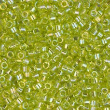 DB0174 Chartreuse AB, Size 11/0 Miyuki Delica Beads, 5.2g approx.