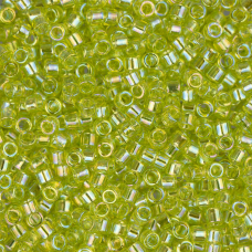 DBMC0174  Chartreuse Transparent AB 10/0 Cut Miyuki Delica Beads Colour Code 017...