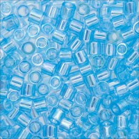 DB0176 Dark Aqua Transparent AB, Size 11/0 Miyuki Delica Beads, 5.2g approx.