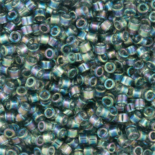 DB0179 Light Grey AB, Size 11/0 Miyuki Delica Beads, 50g approx. wholesale pack