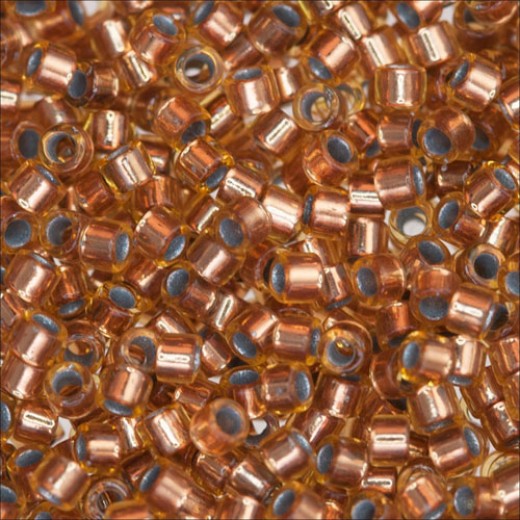 DB0181 Light Bronze Transparent, Size 11/0 Miyuki Delica Beads, 5.2g approx.